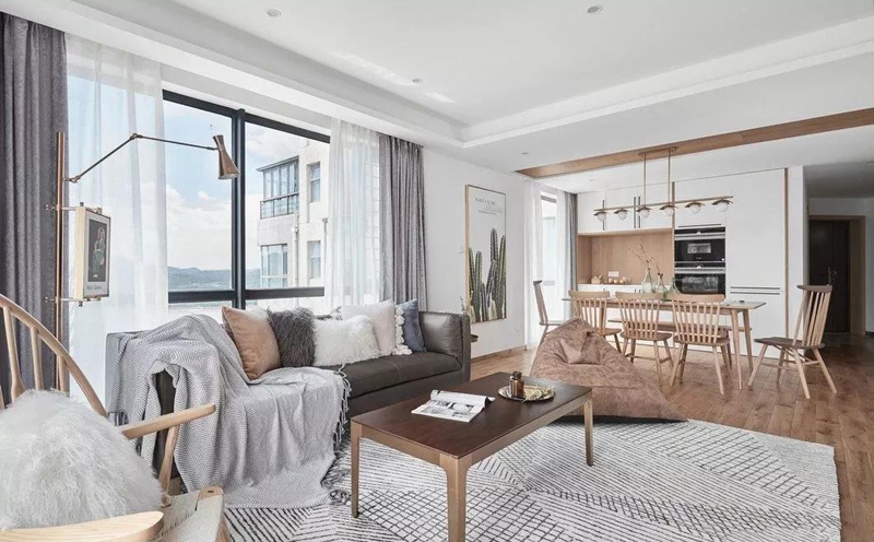 原木風(fēng)全屋定制家居,星空梵高全屋定制