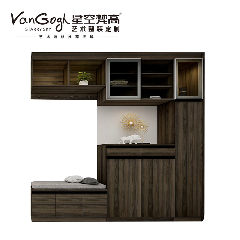 整體定制衣柜 拉納星空·古色古橡玄關柜 整體定制衣柜 拉納星空·古色古橡玄關柜