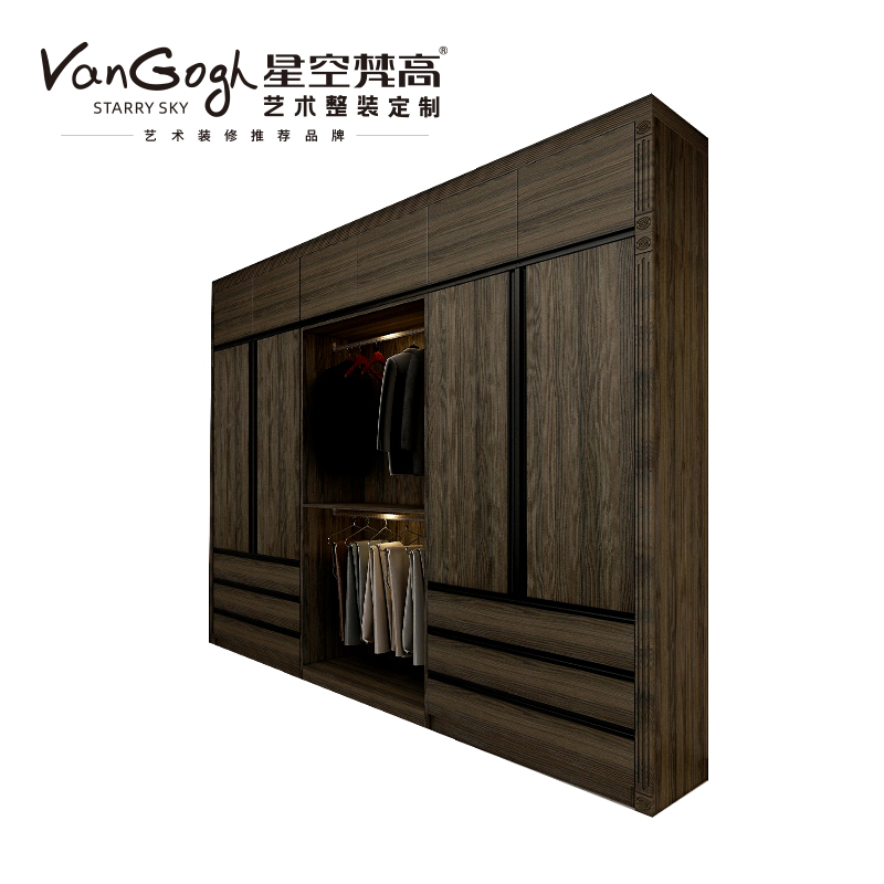 整體定制衣柜 拉納星空·古色古橡衣柜 整體定制衣柜 拉納星空·古色古橡衣柜